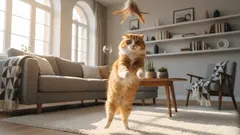 Das Geheimnis einer aktiven Katze: Wie man sein Haustier auch ohne Spaziergänge im Freien fit hält